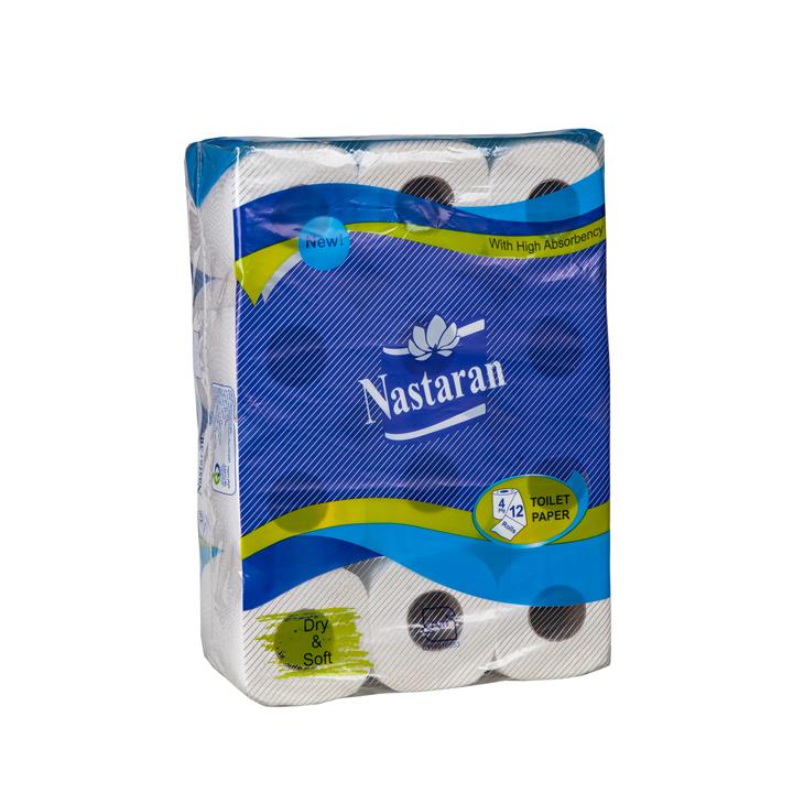 دستمال توالت نسترن مدل 002 بسته 12 عددی Nastaran 002 Toilet Tissue Paper Pack of 12